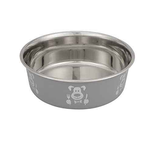 Hungry Dog Futternapf, groß, 1,8 l, Grau von Neater Pet Brands