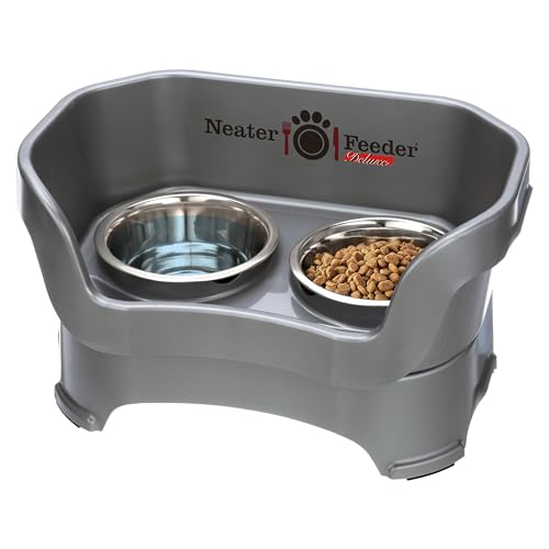 NEATER PET BRANDS Feeder Deluxe Medium Gunmetalgrau von Neater Pet Brands