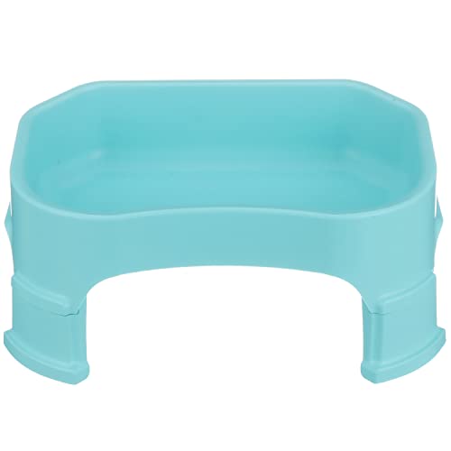 Neater Pet Brands Big Bowl with Leg Extensions Huge Jumbo Trough Style Dog Pet Water Dish (1.25 Gallons, Aquamarine) von Neater Pet Brands