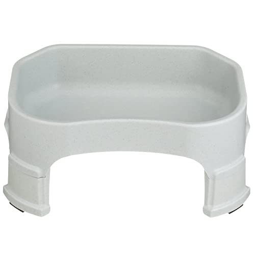 Neater Pet Brands Big Bowl with Leg Extensions Huge Jumbo Trough Style Dog Pet Water Dish (1.25 Gallons, Vanilla Bean) von Neater Pet Brands