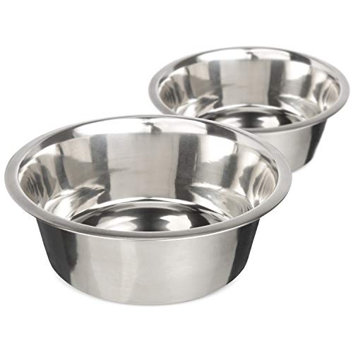 Neater Pet Brands Edelstahl Hund und Katze Schalen (2 Satz) neater Feeder Deluxe oder Express extrawiedereinbau-Bowl (Metall Speisen und wasserschale) (7 Cup) von Neater Pet Brands