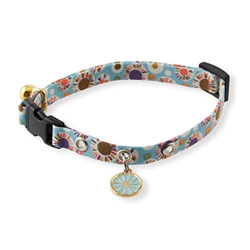 NECOICHI Spring Blossoms Katzenhalsband, Blau von Necoichi