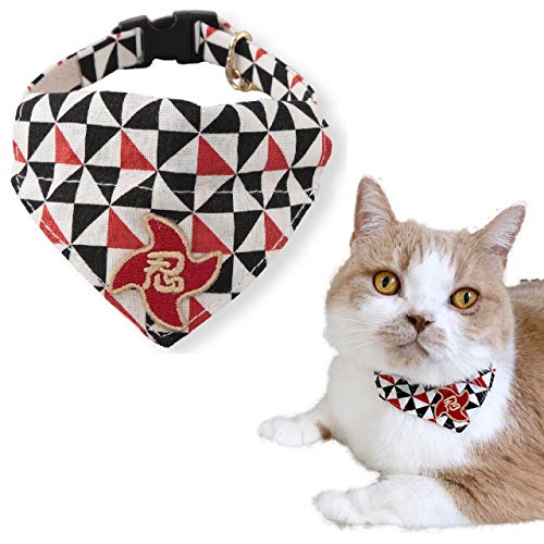 Necoichi Ninja Cat Bandana Halsband (schwarz) von Necoichi