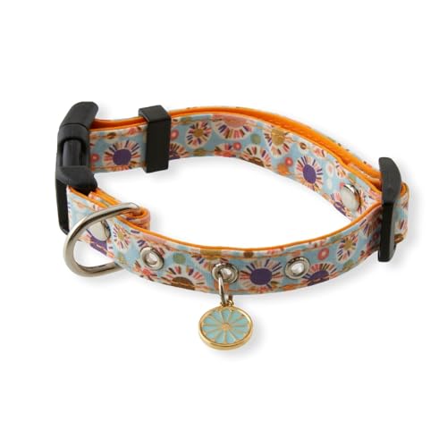 Spring Blossoms Hundehalsband (Blau, klein) von Necoichi