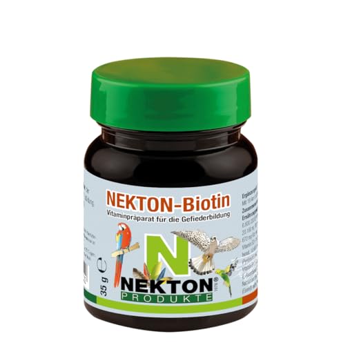 NEKTON-Biotin | Vitaminpräparat zur Gefiederbildung für alle Vögel | Made in Germany (35g) von Nekton