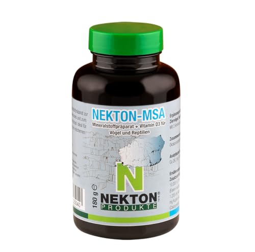 NEKTON-MSA | Hochwirksames Mineralstoffpräparat für Ziervögel, Reptilien und Amphibien | Made in Germany (180g) von NEKTON