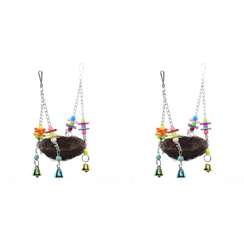 Nemeae 2X Vogelnest Spielzeug Fuer Voegel Papageien zu Spielen Climb Swing Toys Nemeae 2X Vogelnest Spielzeug Fuer Voegel Papageien zu Spielen Climb Swing Toys von Nemeae