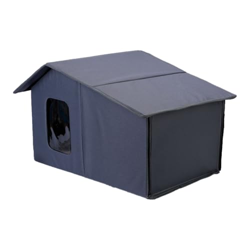 Nemeae Haustierunterschlupf, Faltbar, Warmes Katzenhaus für Katzen im Freien, Katzenbett, Katzen, Hunde, Unterschlupf, Wetterfeste Katzenhöhle, Hält Warm A Nemeae Haustierunterschlupf, Faltbar, Warmes Katzenhaus für Katzen im Freien, Katzenbett, Katzen, Hunde, Unterschlupf, Wetterfeste Katzenhöhle, Hält Warm A von Nemeae
