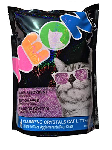 Neon Katzenstreu, Klumpend, Kristall, 1,8 kg, Violett von Neon