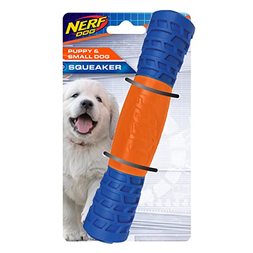 Nerf Dog TPR EXO Quietschstab, 20,3 cm, Blau/Orange von Nerf Dog