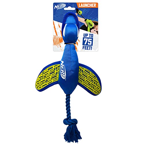 Nerf Hunde-Ente, Nylon, groß, Blau/Grün von Nerf Dog