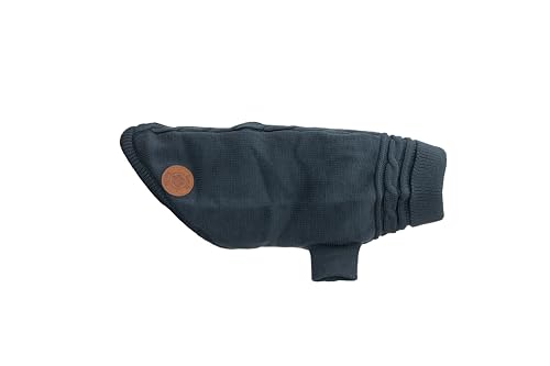 Ancol Klassischer Hundepullover mit Zopfmuster in Blau – gemütlicher Woll-Haustierpullover mit Geschirrloch, Beingurten und gerolltem Halsausschnitt – Größe XS Ancol Klassischer Hundepullover mit Zopfmuster in Blau – gemütlicher Woll-Haustierpullover mit Geschirrloch, Beingurten und gerolltem Halsausschnitt – Größe XS von Ancol