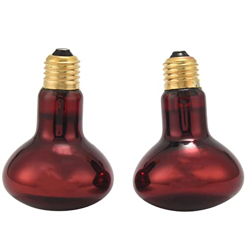 Nettoppo 100W 2 Pack Infrarot WäRme Lampe GlüHbirne Rot Licht GlüHbirne für Eidechsen Bartagamen ChamäLeons Schlangen Reptilien & Amphibien 220V Nettoppo 100W 2 Pack Infrarot WäRme Lampe GlüHbirne Rot Licht GlüHbirne für Eidechsen Bartagamen ChamäLeons Schlangen Reptilien & Amphibien 220V von Nettoppo