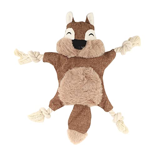 Nettoppo Stuffless Hunde Spielzeug für Welpen, Knittern Quietschende Hunde Kau Spielzeuge EichhöRnchen PlüSch Hunde Spielzeug mit Seilknoten für Kleine Hunde Nettoppo Stuffless Hunde Spielzeug für Welpen, Knittern Quietschende Hunde Kau Spielzeuge EichhöRnchen PlüSch Hunde Spielzeug mit Seilknoten für Kleine Hunde von Nettoppo