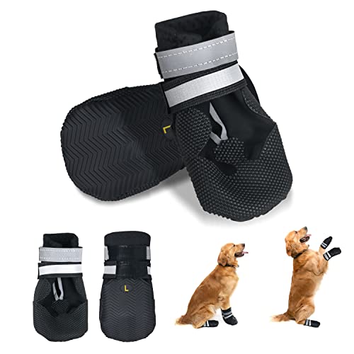 NeuWee Hundeschuhe Pfotenschutz (Schwarz, M) von NeuWee