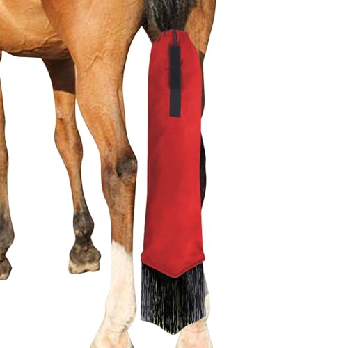 NevPuose Horse Tail Bags with Fringe - Anti-Dirty Horse Tail Cover Bags, Horse Tail Protector with Fringe, Anti-Dirty Tail Cover Protector Horse Grooming Supplies for Standard Horses von NevPuose