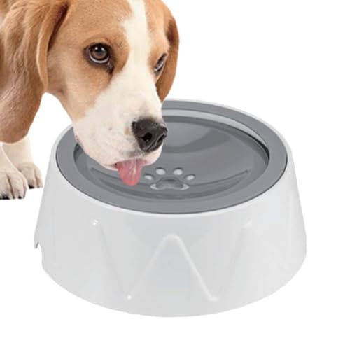 NevPuose Langsame Trinkschale für Hunde, langsame Tropfwasserschale - 1500 ml Katzenbrunnen - Kein Verschütten ohne Tropfen Pet Floating Bowl, große Kapazitätsnäher für langsames Trinken von NevPuose