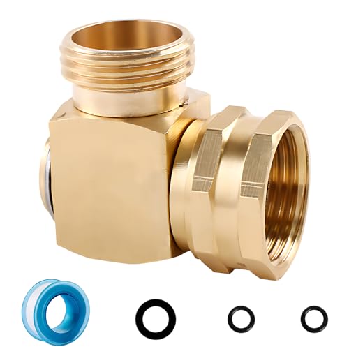 Nexoria Gartenschlauch Anschluss, 90 Grad Wasserhahn Adapter Gartenschlauch Schlauchverbinder Universal-Wasserhahnanschluss Schlauchadapter Wasserhahn Adapter Wasseranschluss Adapter (1pc) von Nexoria