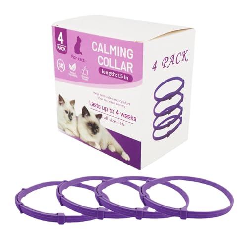 Katze Einstellbare Beruhigende Kragen - Natürlicher Stress Reduzierer Beruhigungskragen, Effizienter Hundestandkragen Für Katzen | Wasserdichtes Katzenpheromoneskragen, Calm Collar Pacify Kätzchen, Ka von Nexusectar