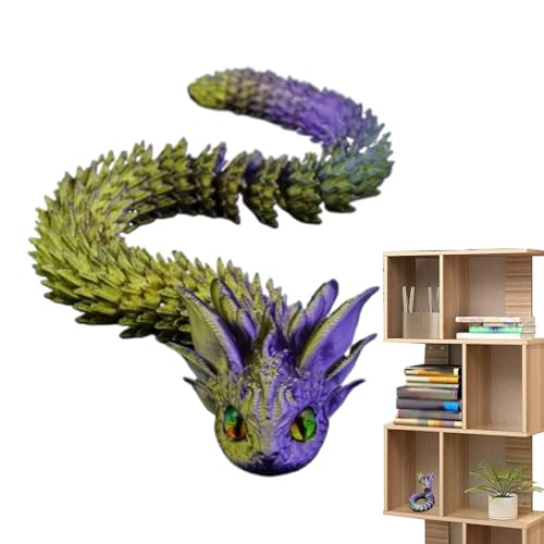 Nexusectar 3D -gedruckte Schlange Zappelspielzeug, 3D -gedruckte flexible Schlange | Artikulierte realistische Tiere Spielzeug | Schreibtisch Haustier Wohnkultur, exquisite 3D -gedruckte Tierfigur für von Nexusectar