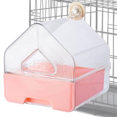 Nexusectar Vogelkäfig-Futterautomat | Transparente Vogelbadewanne Zum Baden Und Duschen,Transparentes Vogelbad Für Wellensittiche Kanarienvögel Zebrafinken Nymphensittiche Nexusectar Vogelkäfig-Futterautomat | Transparente Vogelbadewanne Zum Baden Und Duschen,Transparentes Vogelbad Für Wellensittiche Kanarienvögel Zebrafinken Nymphensittiche von Nexusectar