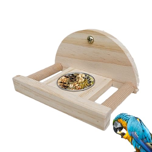 Vogel Futterstange Aus Holz – Edelstahl Trinkschale Für Käfig | Perch Stand Fürr Sittiche, Kanarienvögel & Exoten | Praktische Vogelhalterung Mit Futterbehälter Füur Voliere & Vogelheim Vogel Futterstange Aus Holz – Edelstahl Trinkschale Für Käfig | Perch Stand Fürr Sittiche, Kanarienvögel & Exoten | Praktische Vogelhalterung Mit Futterbehälter Füur Voliere & Vogelheim von Nexusectar