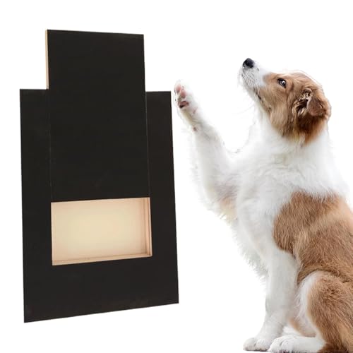 Hund Nagel Kratzbrett Feile, Holz Hund Nagelfeile Board mit eingebauter Box Hund Nagelfeile Board Schleifpapier Welpe Nagel Schleifpad Hundepfoten Kratzbrett für Haustiere, Spaß Nagelpflege von Nhujevkom