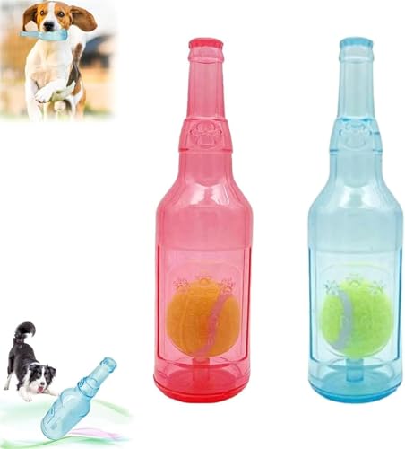 Niblido Crunchnplay Flaschenspielzeug, Zentric Shop, Flaschenspielzeug für Hunde, Kauspielzeug für Hunde, Wasserflaschenspielzeug für Hunde, Kunststoff-Flaschenspielzeug für Hunde, Hundespielzeug, von Niblido