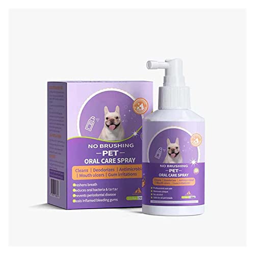 Niblido Teeth Cleaning Spray for Dogs & Cats, Pet Oral Spray Clean Teeth, Pet Breath Freshener Spray Care Cleaner, Dog and Cat Natural Breath Freshener. (1PC) von Niblido