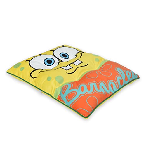 Spongebob Squarepants Napper Dog Bed | Durable Washable Dog Bed from Spongebob, Spongebob Plush Washable Dog Bed | Soft and Plush Dog Bed, Spongebob Dog Bed, Pet Beds for Dogs, Cute Dog Beds von Nickelodeon