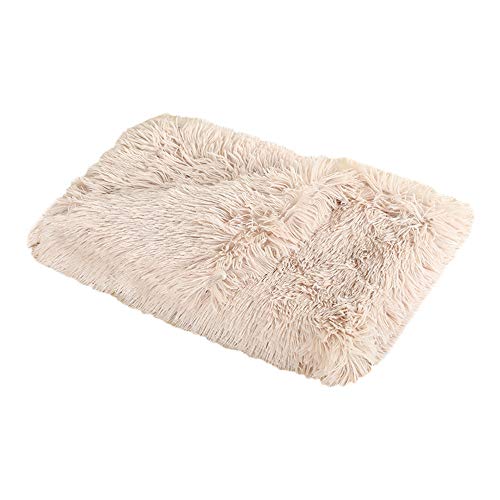 Nicole Knupfer Flauschige Hundedecke Katzen Decke mit super Soft weiche Flauschige Haustier-Decke, Überwurf für Hundebett Sofa und Couch (100x75cm,Beige) von Nicole Knupfer