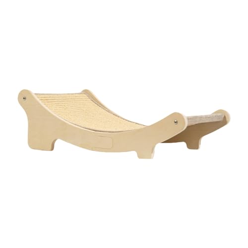 Niesel Katzenkratzer Lounger, Kratzer Hängematte für Innenkatzen - Sisal Claw Schleiflounge Kätzchen Nest Matte | Haustierversorgungen Holzkatze Möbelbett zum Schutz der Sofa, Boden von Niesel