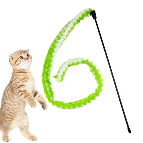 Katzenspielzeug Zauberstab,Zauberstab Katzenspielzeug | Kätzchen-String-Stick-Spielzeug,Interaktives Katzenspielzeug, Katzenspielzeug mit Glocke, Katzenschnurspielzeug für Kätzchen, Katzenspielzeug fü von Niktule