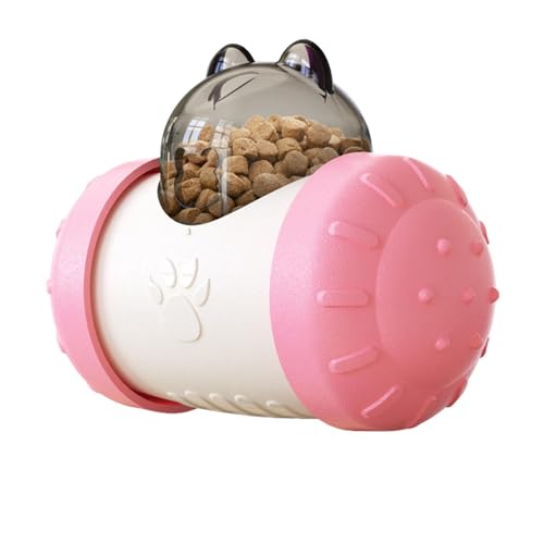 Leckerli-Spender-Spielzeug für Hunde, Tumbler-Haustierspielzeug,Katzenbecher, Schaukelspielzeug, Leckerli-Spender, Ball - Slow Feeder Treat Ball Hundespielzeug, Tumbler Leaky Food Ball Haustierspielze von Niktule