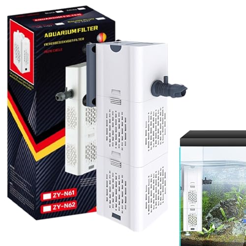 Niktule Aquarium-Innenfilter, Aquariumfilter | Aquarium-Schaumfilter | Luftsauerstoffbelüfter für Süß- und Salzwasser zur Filtration, Sauerstoffanreicherung und Zirkulation von Niktule