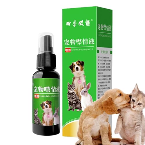 Niktule Beruhigende Flüssigkeit für Hunde, Hundetrainingsspray | Beruhigendes Haustierspray für das Training | 50 ml Haustier-Verhaltenskorrekturspray, natürliches, beruhigendes, flüssiges, sicheres, von Niktule