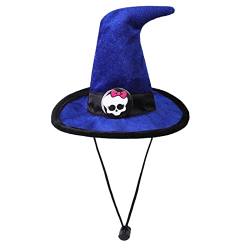 Halloween Katzenhut - Zubehör für Halloween Kostüme für Haustiere, Halloween Pet Witch Hats for Dog Cat Halloween Cosplay, Pet Kostü Dress Up Zubehör von Niktule