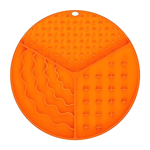 Leckmatte für Hunde - Saugnapf-Slow-Feeder-Pad | Gesunde Hundenäpfe aus Silikon zur Reduzierung von Langeweile, Stressabbau, Haustierbedarf zum Baden, Training, Beruhigen, Pflegen von Niktule