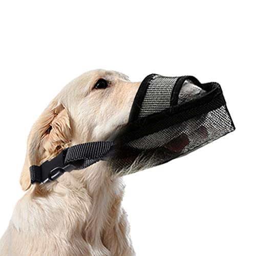 Maulkorb für Hunde, Air Mesh | Maulkorb für Hunde, Air Mesh, atmungsaktiv mit verstellbaren Gurten, ideal für Aggressive Hunde, kein Beißen, Bellen von Niktule