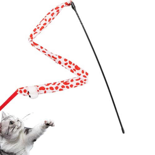 Niktule Schlangenkatzenstab, Schlangenkatzenstabspielzeug, Interaktives Katzenspielzeug, Spielzeug Mit Klingendem Stab Für Katzen Und Kätzchen, Interaktiver Kätzchenstab, Übungsspielzeug Für Katzen von Niktule