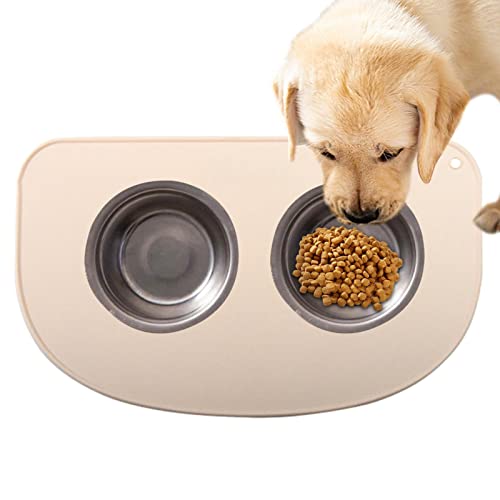 Tischset zum Füttern von Hunden - Silikon-Napfunterlage zum Trinken und Essen - Haustier-Fütterungszubehör mit Super-Saugnapf-Design für Katzen, Hunde und andere Tiere von Niktule