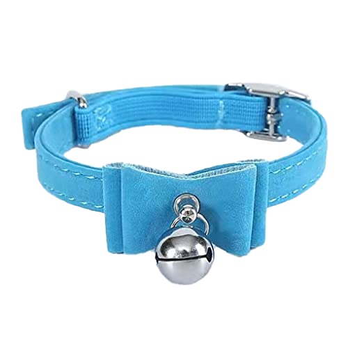 Nilioyul Ersatz Halsband für Haustiere, entzückendes, abnehmbares, tragbares, dekoratives, verstellbares Bowknot Choker Geschirr Zubehör, Blau von Nilioyul