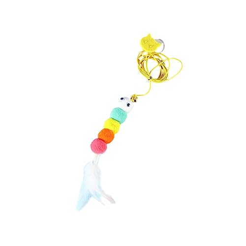 Nilioyul Katzenspielzeug, selbstunterhaltend, hängende Federschaukel, interaktives Spielzeug, verstellbar, Teaser Zauberstab, Scratch Katzenzubehör, Typ 1 von Nilioyul