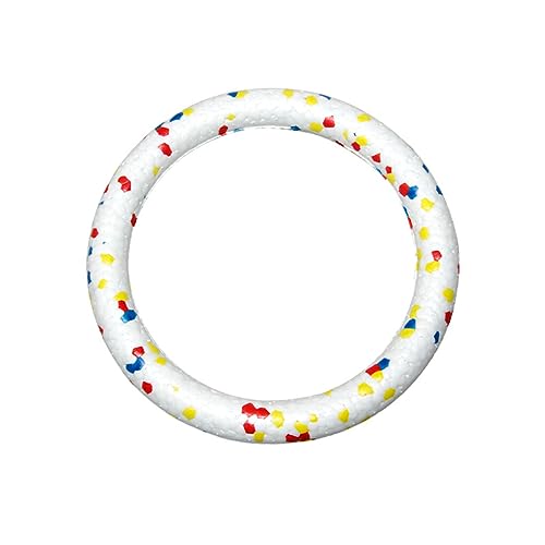 Nilioyul Kaubare Rugby Spielzeugbälle für Hunde – leicht zu reinigende und langlebige, bissfeste PC Spielzeugbälle, interaktive Produkte aus Schaumstoff für Haustiere, Ring ziehen, 18cm von Nilioyul