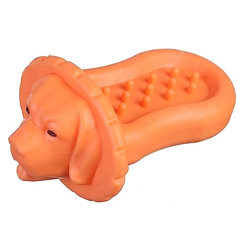 Nilioyul Pet Chew Toy Beißkäfig Interaktives Unterhaltungsspiel Teeth Stick mit Duftgummi Reinigungszubehör Geschenke, Orange von Nilioyul