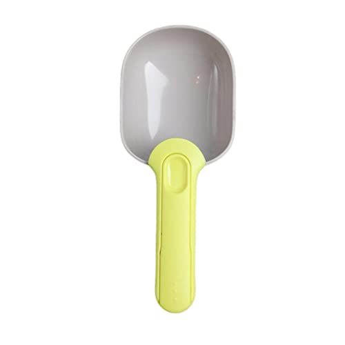 Nilioyul Pet Food Scoop Manuelle Haushaltsfütterung Scooper Dispensing Feeder Löffel Beutel Verschlussclip Multifunktionales waschbares Werkzeug, Grau und Grün von Nilioyul