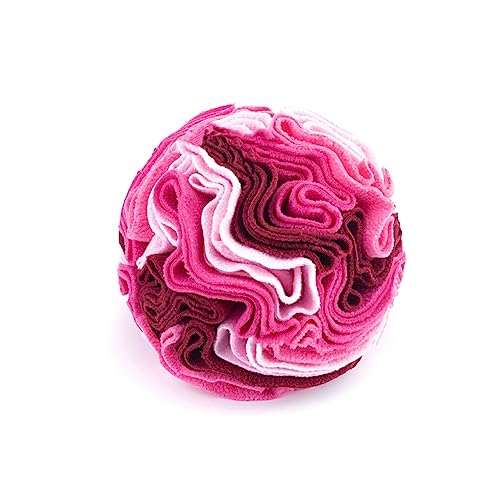 Nilioyul Pets Mat Ball Toy Interactive Portable Reusable Feeding Toys Entertainment Playing for Living Room Outdoor Garden Yard, Rosa von Nilioyul