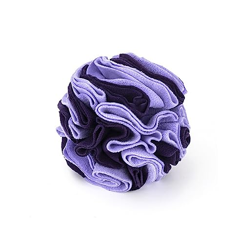 Nilioyul Pets Mat Ball Toy Interactive Portable Reusable Feeding Toys Entertainment Playing for Living Room Outdoor Garden Yard, Violett von Nilioyul