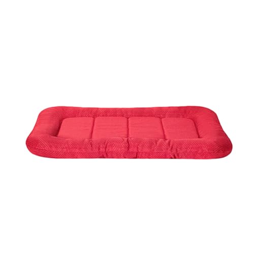 Nilioyul Präzisionsgewebte Haustiermatte, wasserdicht und feuchtigkeitsbeständig, kratzfester Stoff, Kratzfeste Hundematte, Oxford Stoffmatte, Rot, M 90 * 60cm von Nilioyul