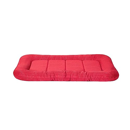 Nilioyul Präzisionsgewebte Haustiermatte, wasserdicht und feuchtigkeitsbeständig, kratzfester Stoff, Kratzfeste Hundematte, Oxford Stoffmatte, Rot, S 60 * 44cm von Nilioyul